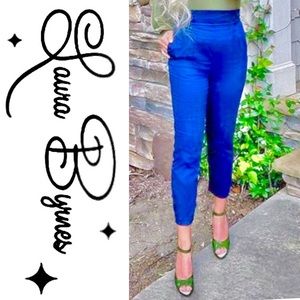NWT LAURA BYRNES HIGH WAISTED CROPPED TROUSERS SzS